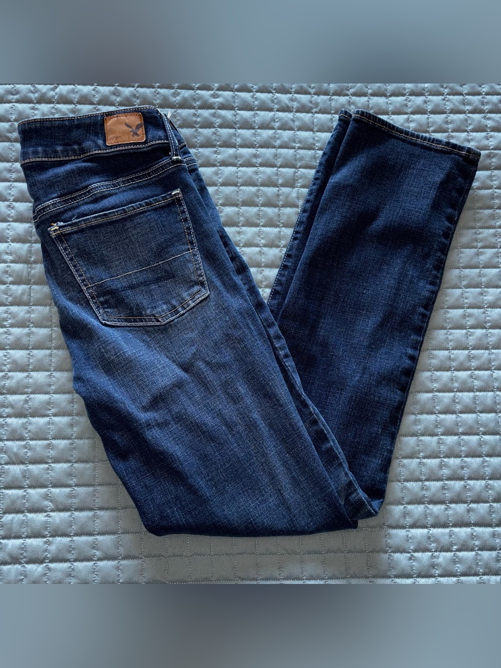 American Eagle Outfitters Womens Jeans Size 4 Staight Super Stretch 29x29.5
